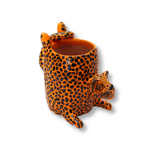 LAPICERA JAGUAR DE BARRO