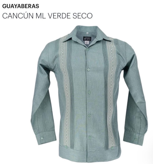 3 guayaberas talla 38