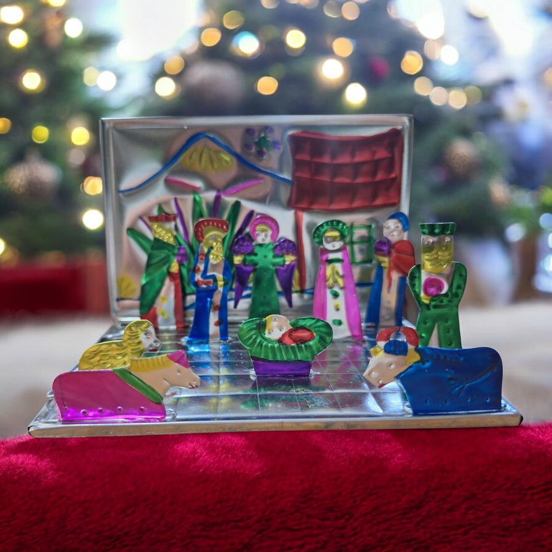 Nacimiento artesanal de latón