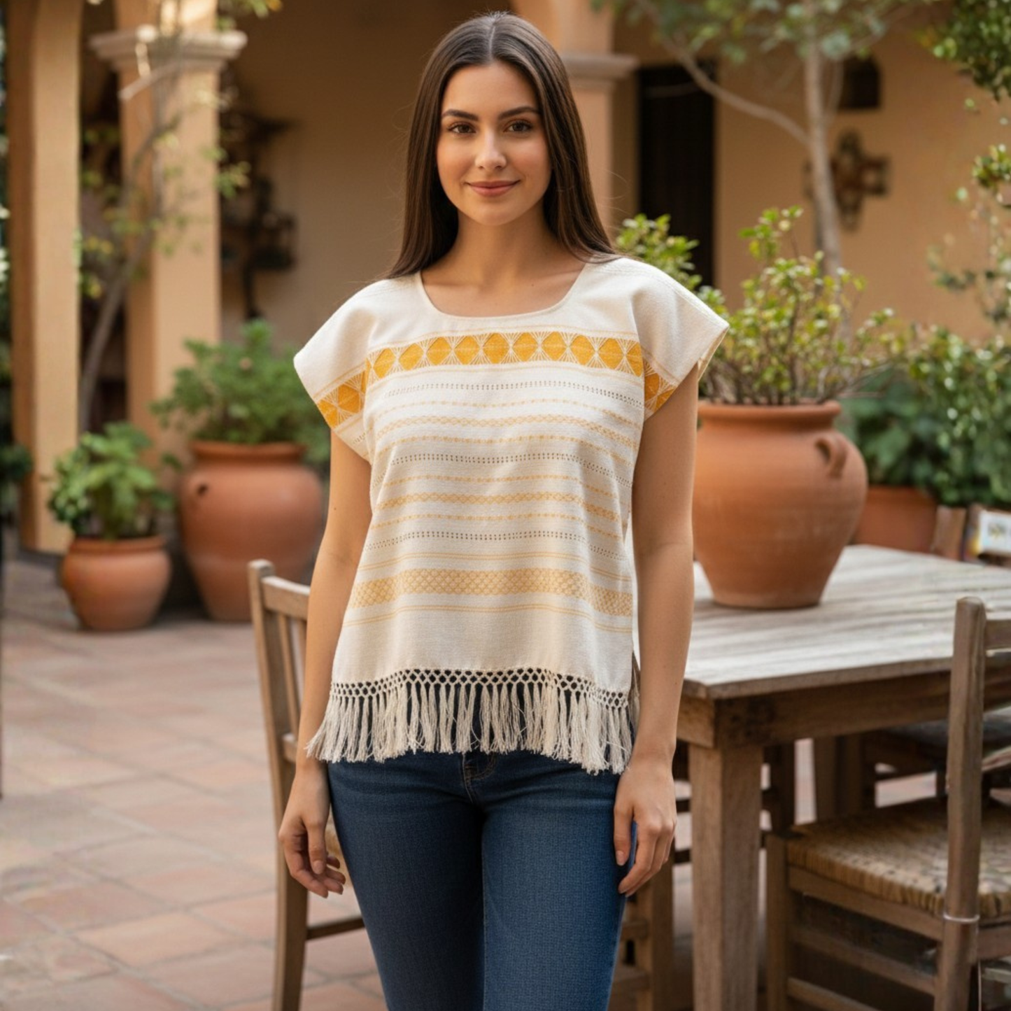 BLUSA MULTI COLOR TELAR DE OAXACA