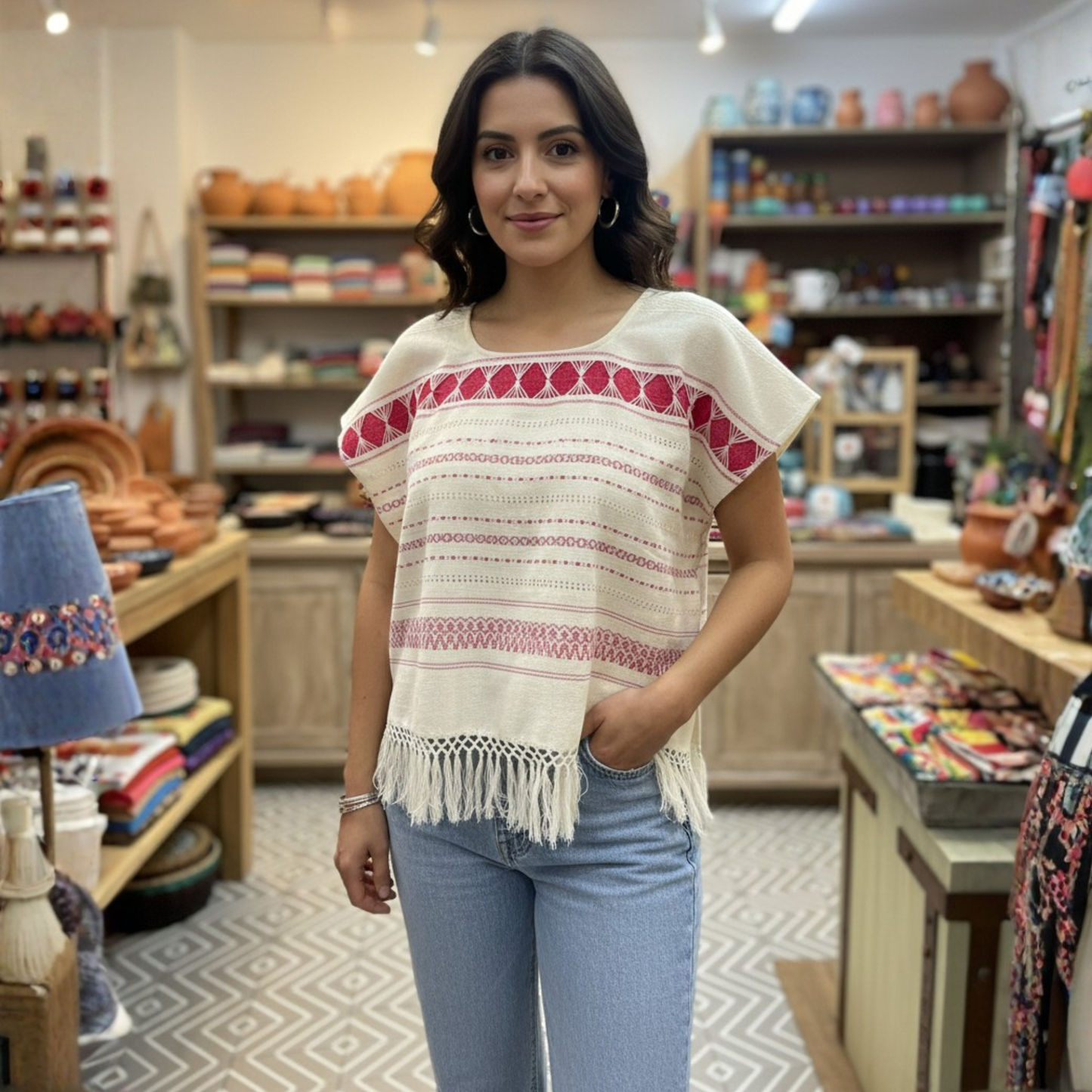 BLUSA MULTI COLOR TELAR DE OAXACA