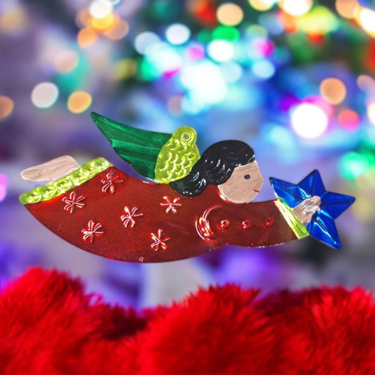 Esfera navideña de ángel