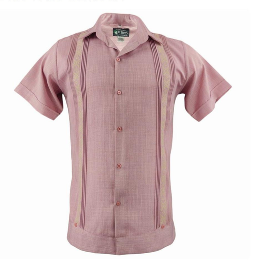 GUAYABERA COLOR PALO DE ROSA